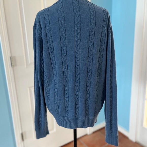 Brooks Brothers Cable Crewneck Cotton Sweater Men's Size L - Picture 2 of 7